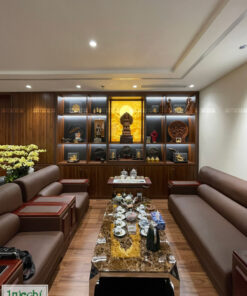 Thi Công Tranh Trúc Chỉ tại Phòng Làm Việc tại Hoàn Kiếm