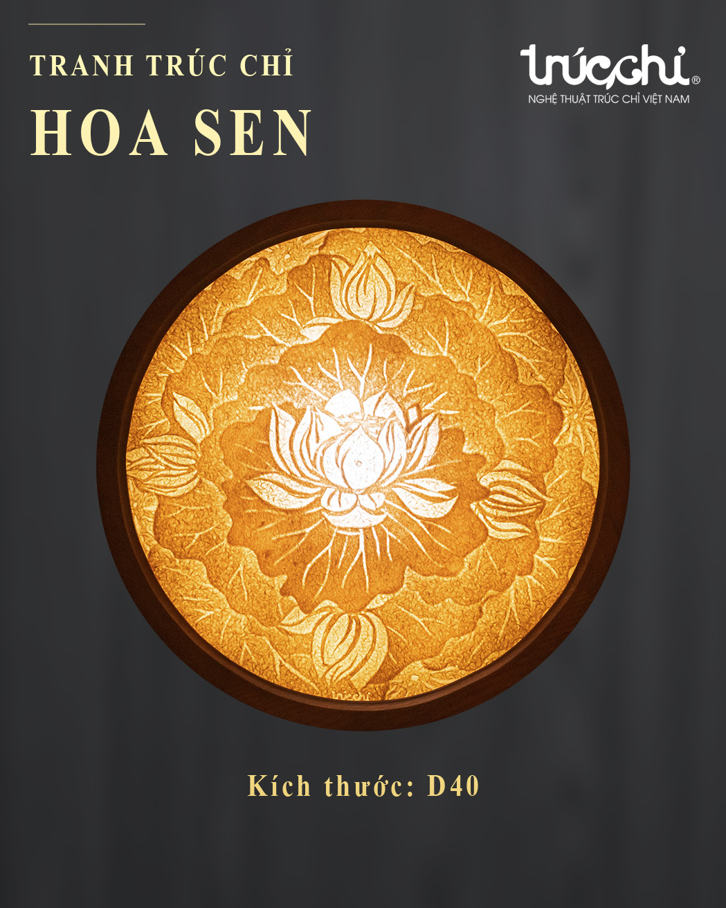 TRANH TRÚC CHỈ HOA SEN D40 TRANH TRÚC CHỈ HOA SEN D40