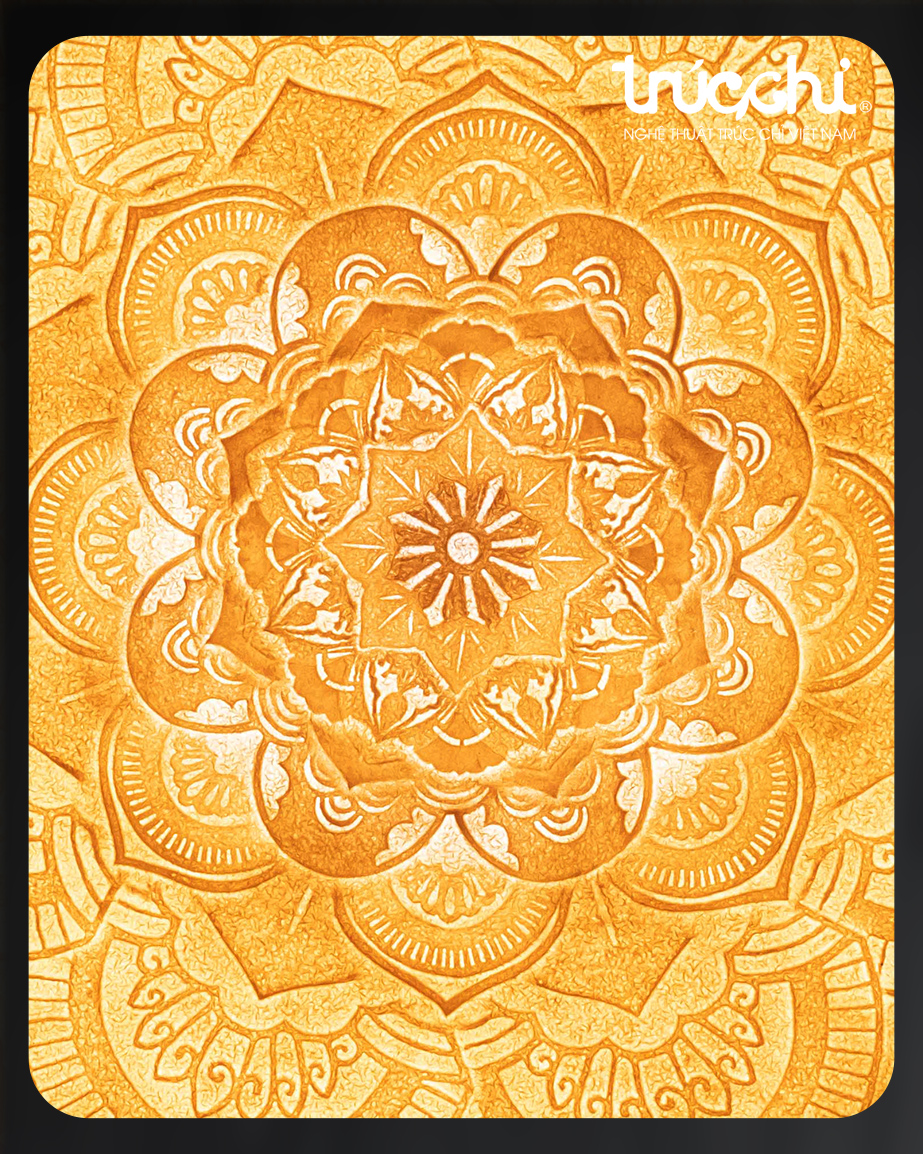 TRANH TRÚC CHỈ MANDALA D100 TRANH TRÚC CHỈ MANDALA D100 - Ảnh 2